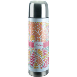 Abstract Foliage Stainless Steel Thermos (Personalized)