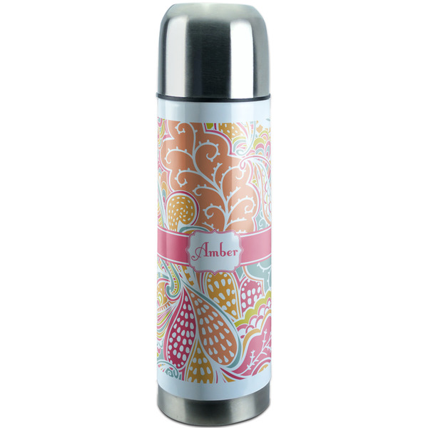 Custom Abstract Foliage Stainless Steel Thermos (Personalized)