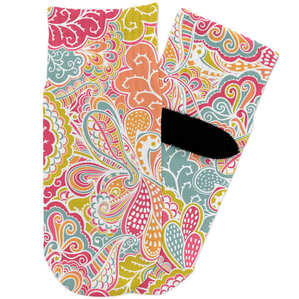 Custom Abstract Foliage Toddler Ankle Socks