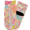 Abstract Foliage Toddler Ankle Socks - Single Pair - Front and Back