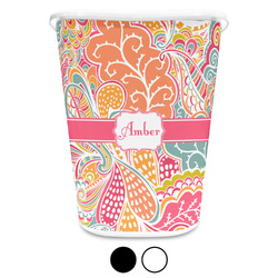 Abstract Foliage Waste Basket (Personalized)