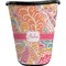 Abstract Foliage Waste Basket - Single Sided (Black) (Personalized)