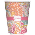 Abstract Foliage Waste Basket (Personalized)