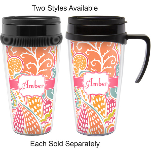 Abstract Foliage Travel Mugs - with & without Handle
