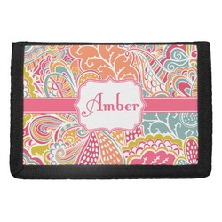 Abstract Foliage Trifold Wallet (Personalized)