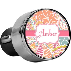 Abstract Foliage USB Car Charger (Personalized)