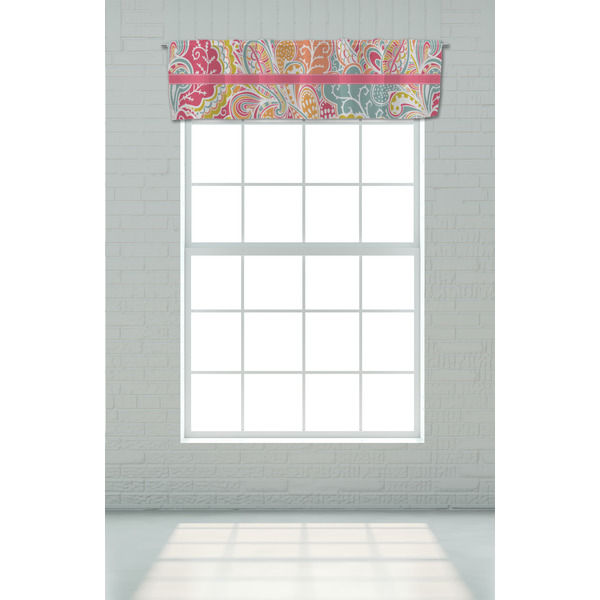 Abstract Foliage Valance - On window