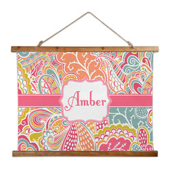 Abstract Foliage Wall Hanging Tapestry - Wide (Personalized)