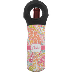 Abstract Foliage Wine Tote Bag (Personalized)