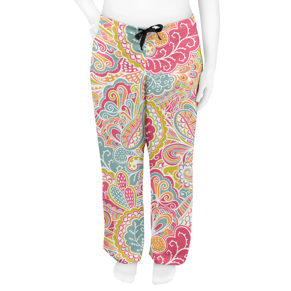 Abstract Foliage Women's Pj on model - Front