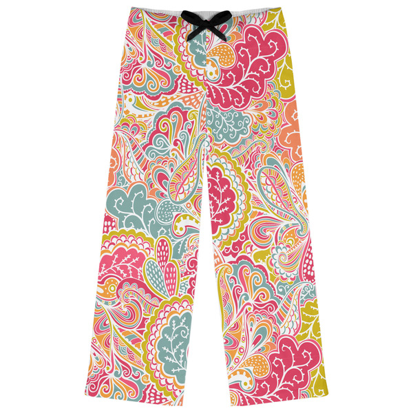 Custom Abstract Foliage Womens Pajama Pants - XL