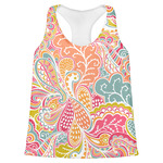 Abstract Foliage Womens Racerback Tank Top