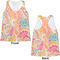 Abstract Foliage Womens Racerback Tank Tops - Medium - Front and Back