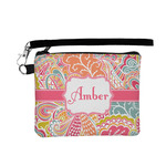 Abstract Foliage Wristlet ID Case w/ Name or Text
