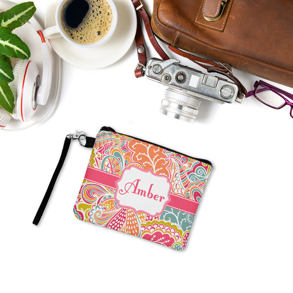 Abstract Foliage Wristlet ID Cases - LIFESTYLE