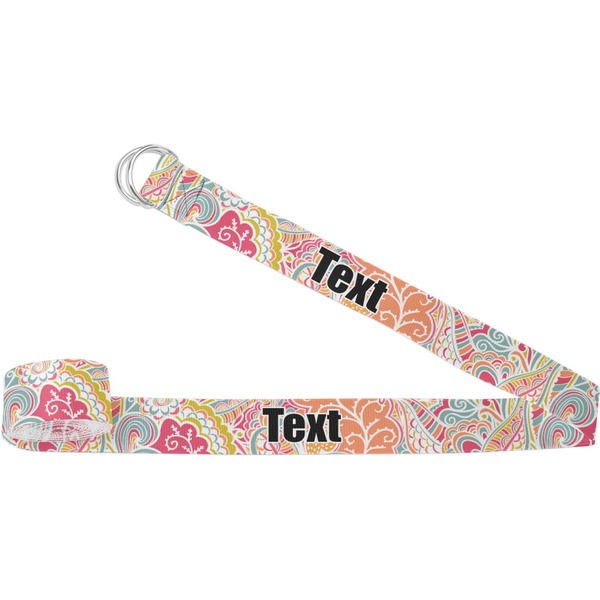 Custom Abstract Foliage Yoga Strap (Personalized)