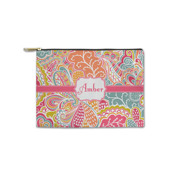 Custom Abstract Foliage Zipper Pouch - Small - 8.5"x6" (Personalized)