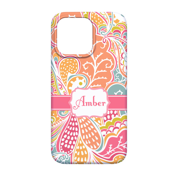 Abstract Foliage iPhone 13 Case - Back