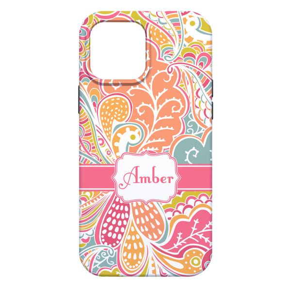 Abstract Foliage iPhone 13 Pro Max Tough Case - Back