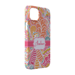 Abstract Foliage iPhone Case - Plastic - iPhone 14 (Personalized)