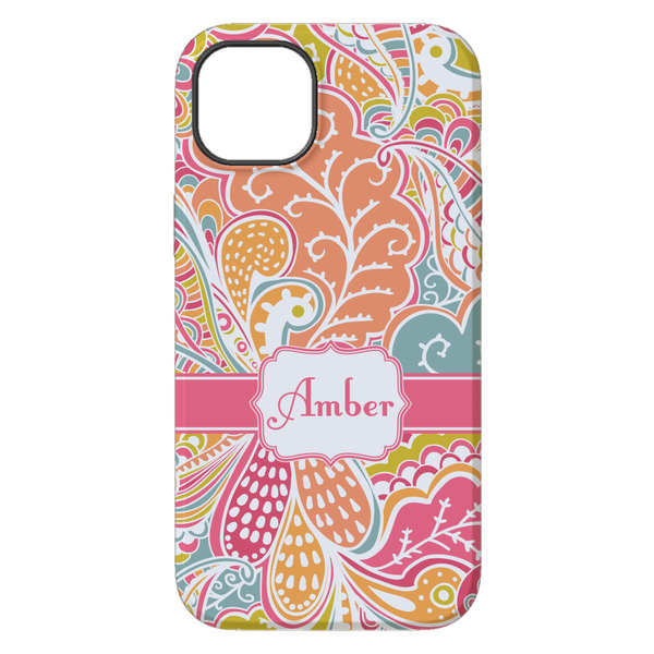 Abstract Foliage iPhone 14 Pro Max Tough Case - Back