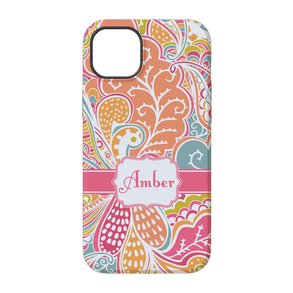Abstract Foliage iPhone 14 Pro Tough Case - Back