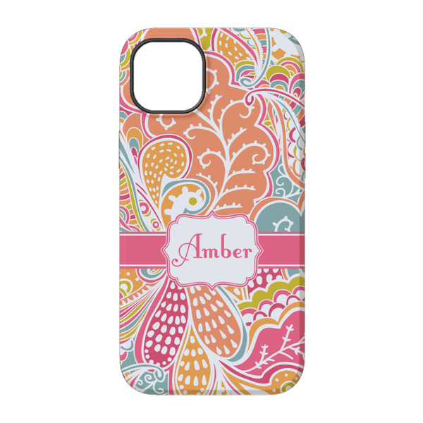 Abstract Foliage iPhone 14 Tough Case - Back