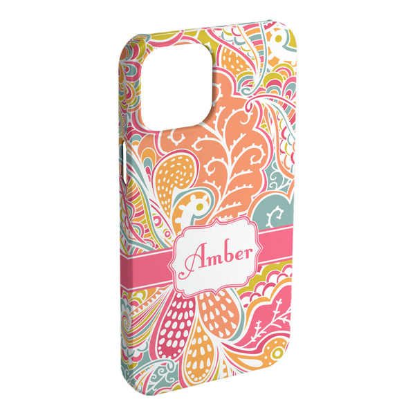 Custom Abstract Foliage iPhone Case - Plastic (Personalized)
