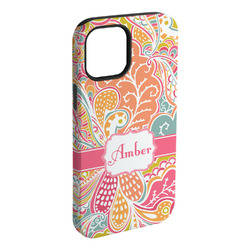 Abstract Foliage iPhone Case - Rubber Lined (Personalized)