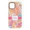 Abstract Foliage iPhone 15 Tough Case - Back
