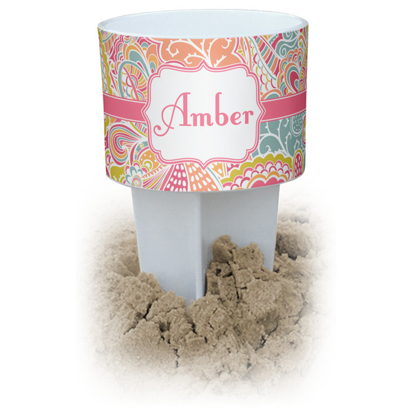 Custom Abstract Foliage Beach Spiker Drink Holder (Personalized)