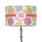 Doily Pattern 12" Drum Lampshade - ON STAND (Poly Film)