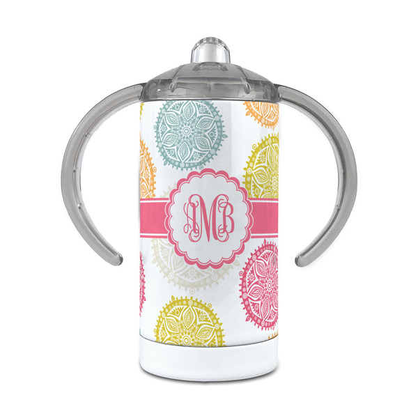 Custom Doily Pattern 12 oz Stainless Steel Sippy Cup (Personalized)