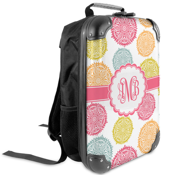 Custom Doily Pattern Kids Hard Shell Backpack (Personalized)