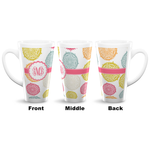 Doily Pattern 16 Oz Latte Mug - Approval