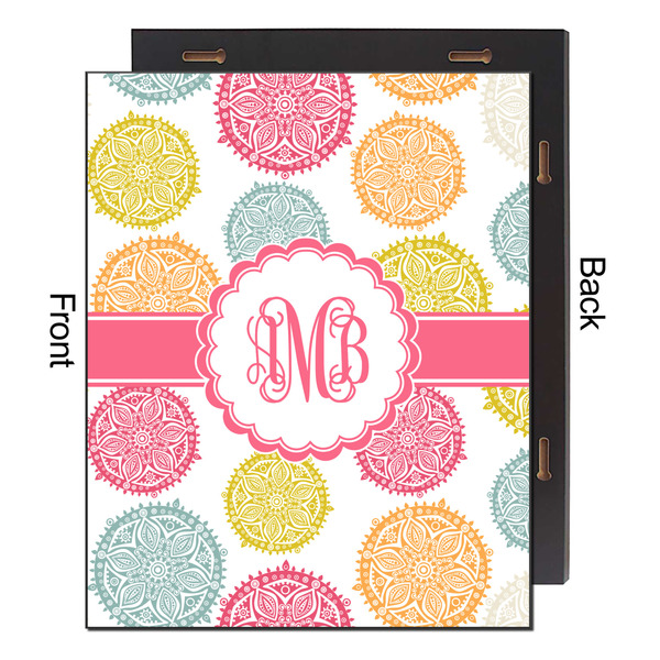 Doily Pattern 16x20 Wood Print - Front & Back View