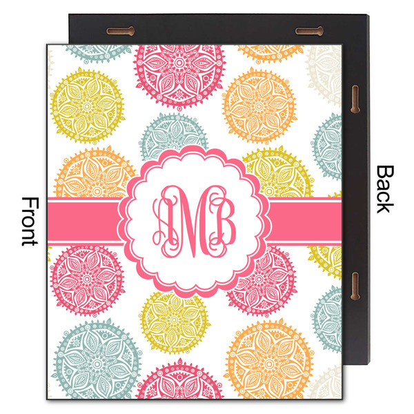 Doily Pattern 20x24 Wood Print - Front & Back View