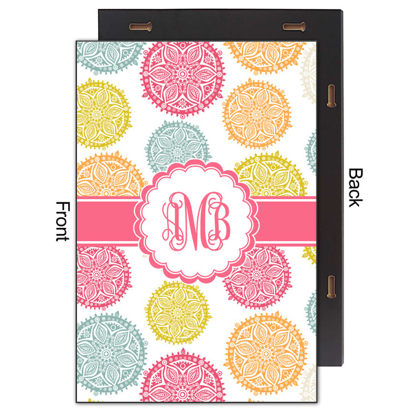 Doily Pattern 20x30 Wood Print - Front & Back View