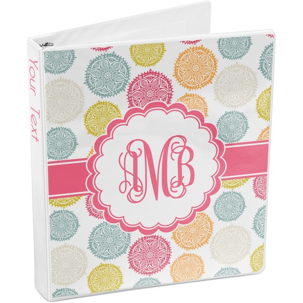 Doily Pattern 3-Ring Binder 3/4 - Main