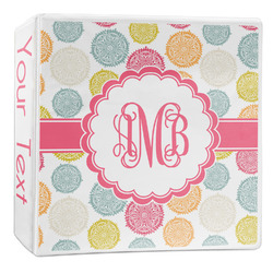 Doily Pattern 3-Ring Binder - 2 inch (Personalized)