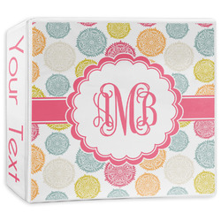 Doily Pattern 3-Ring Binder - 3 inch (Personalized)