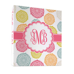 Doily Pattern 3 Ring Binder - Full Wrap - 1" (Personalized)