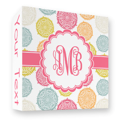 Doily Pattern 3 Ring Binder - Full Wrap - 3" (Personalized)