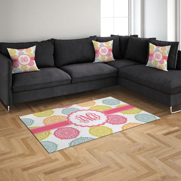 Doily Pattern 4'x6' Indoor Area Rugs - IN CONTEXT