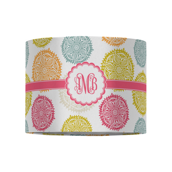 Doily Pattern 8" Drum Lampshade - FRONT (Fabric)