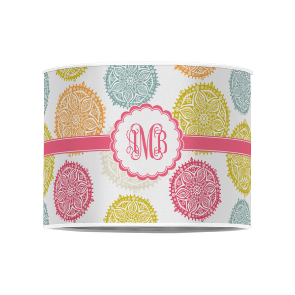 Doily Pattern 8" Drum Lampshade - FRONT (Poly Film)