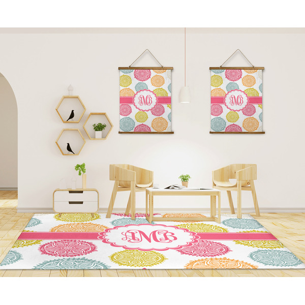 Doily Pattern 8'x10' Indoor Area Rugs - IN CONTEXT