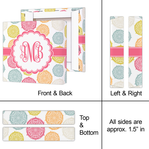 Doily Pattern 8x8 - Canvas Print - Approval