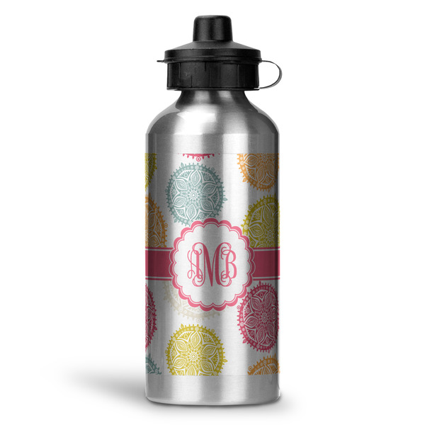 Custom Doily Pattern Water Bottles - 20 oz - Aluminum (Personalized)