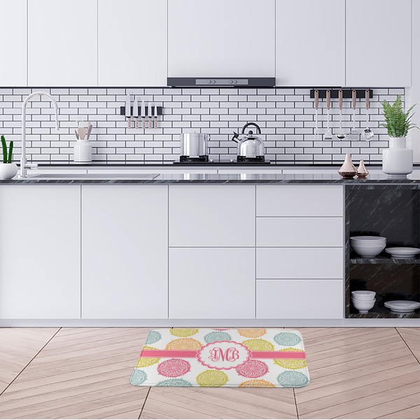 Doily Pattern Anti-Fatigue Kitchen Mats - LIFESTYLE